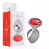 Intense – Plug anal en métal avec cristal rouge – Sextoys