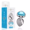 Intense – Plug anal métal aluminium coeur bleu – Sextoys