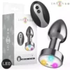 Intense – Plug anal vibrant en métal avec lumières LED et télécommande – Vibromasseurs anaux