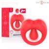 Intense – Russell anillo vibrador con estimulación de clítoris rojo – Sextoys