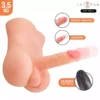 Intense – Torse damien avec gode réaliste avec fonction de poussée et de vibration, télécommande, 3,5 kg – Vibromasseurs réalistes