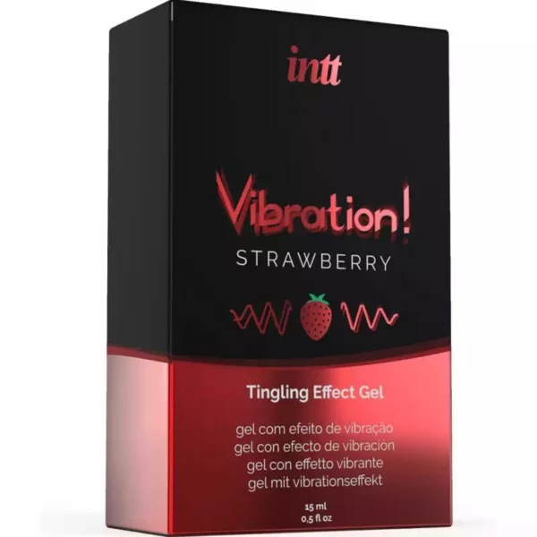 Intt – Puissant stimulant intime gel vibrant liquide fraise 15 ml – vue 3 Intt – Puissant stimulant intime gel vibrant liquide fraise 15 ml – vue 3 – Bien-être intime