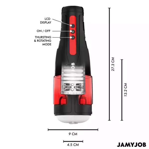 Jamyjob – Masturbateur vagin automatique cyclone 10 modes de rotation et de poussée – vue 3 – Sextoys