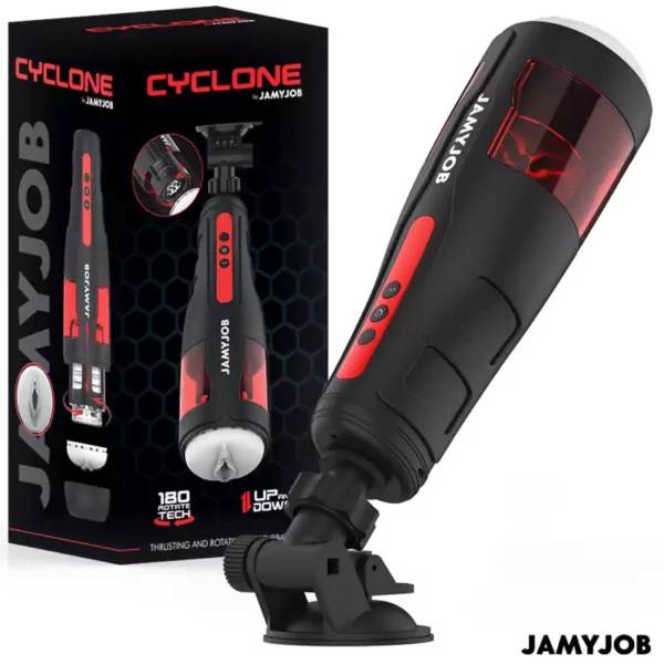 Jamyjob – Masturbateur vagin automatique cyclone 10 modes de rotation et de poussée – Sextoys