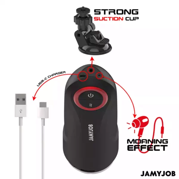 Jamyjob – Masturbateur vagin automatique par gravité 5 modes d'aspiration – vue 6 – Sextoys