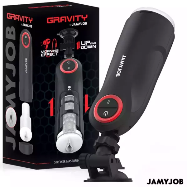 Jamyjob – Masturbateur vagin automatique par gravité 5 modes d'aspiration – Sextoys