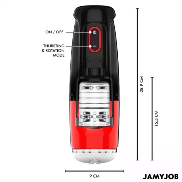 Jamyjob – Storm masturbateur vaginal automatique avec 10 modes, rotation et pousse – vue 3 – Sextoys