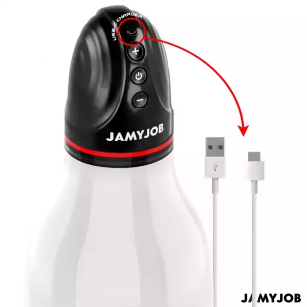 Jamyjob – Xpand lite pompe à testicules automatique 3 niveaux d'aspiration gris – vue 4 – Sextoys