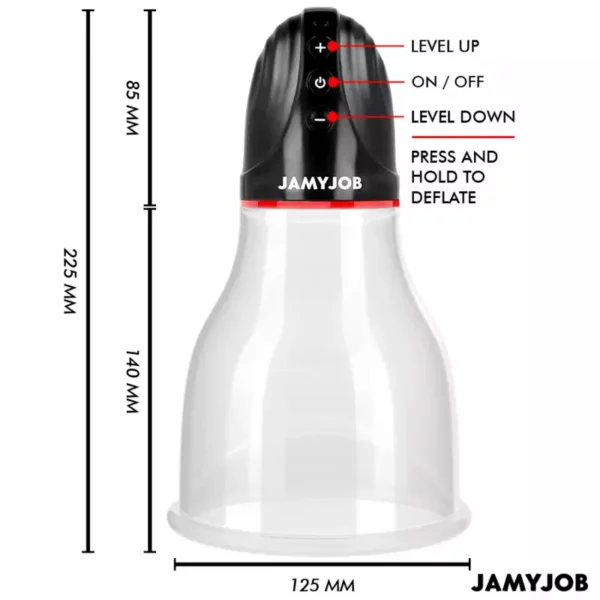 Jamyjob – Xpand lite pompe à testicules automatique 3 niveaux d'aspiration gris – vue 5 – Sextoys