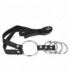 Kink – 4 anneaux pénis métal connectés 3,8 cm à 5 cm avec ceinture cuir 112 cm – vue 4 Kink – 4 anneaux pénis métal connectés 3,8 cm à 5 cm avec ceinture cuir 112 cm – vue 4 – BDSM & fétichisme