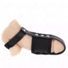 Kink – Anneau de cage à pénis en cuir avec sangle réglable de séparation des balles revêtueuse – BDSM & fétichisme