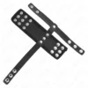 Kink – Anneau de cage à pénis en cuir avec sangle réglable de séparation des balles revêtueuse – vue 5 – BDSM & fétichisme