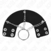 Kink – Anneau pénis chaîne 4 cm 7 cm métal avec ceinture en cuir – vue 3 Kink – Anneau pénis chaîne 4 cm 7 cm métal avec ceinture en cuir – vue 3 – BDSM & fétichisme
