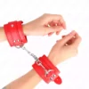 Kink – Appareils-poignets simples rouge ajustables 20-23 cm x 5,5 cm – BDSM & fétichisme