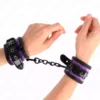 Kink – Appui-poignets en néoprène violet clair ajustable 21-28 cm x 5 cm – BDSM & fétichisme