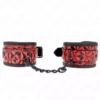 Kink – Appui-poignets motif diamant rouge foncé réglable 17-26 cm x 5,5 cm – vue 2 – BDSM & fétichisme