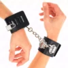 Kink – Appui-poignets multipositions avec fermeture par cadenas noir ajustable 16-23 cm x 5,5 cm – BDSM & fétichisme