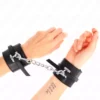 Kink – Appui-poignets verrouillables deluxe noir ajustable 14,5-21 cm x 6 cm – BDSM & fétichisme