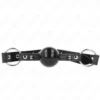 Kink – Bâillon balle 4 cm avec pointe rivet et snap lock 65 x 2 cm – BDSM & fétichisme