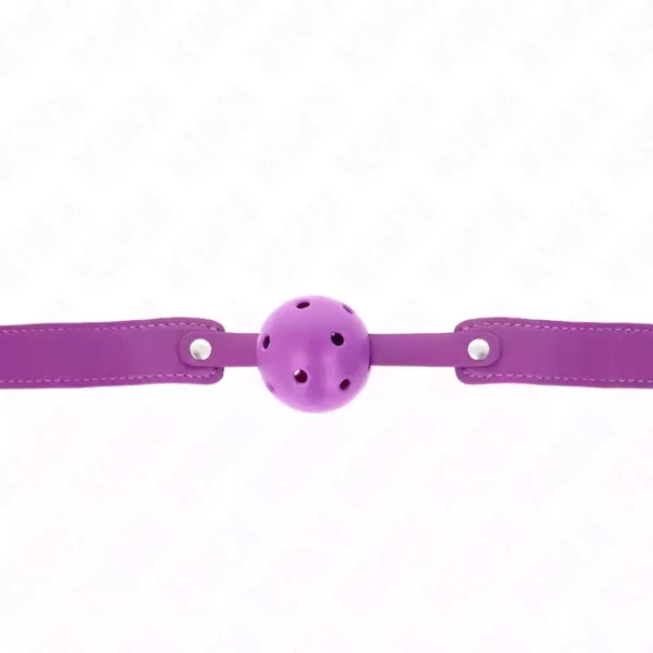 Kink – Balle respirant violet 4,5 cmgag 65 x 2,5 cm – vue 3 – BDSM & fétichisme