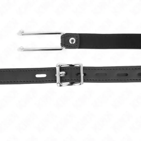 Kink – Bâton à crochet en métal 11,5 cm avec sangle en cuir réglable 39-58 cm x 2 cm – vue 4 – BDSM & fétichisme
