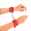 Kink – Bracelets avec double ligne de clous réglables rouge – BDSM & fétichisme