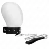 Kink – Collier 65 cm avec laisse avec clous argentés modèle 2 réglable 36-43 cm x 5 cm – BDSM & fétichisme