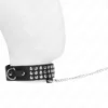 Kink – Collier avec bracelet 65 cm avec brillant réglable 37-42 cm x 5,3 cm – BDSM & fétichisme