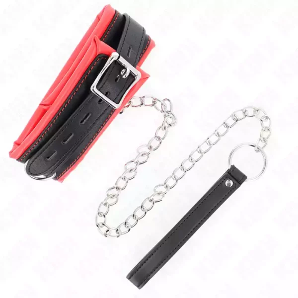 Kink – Collier lourd avec ceinture 65 cm modèle 3 réglable 36,5-50 cm – vue 2 – BDSM & fétichisme