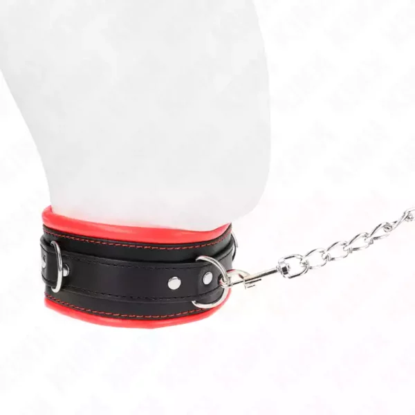 Kink – Collier lourd avec ceinture 65 cm modèle 3 réglable 36,5-50 cm – vue 4 – BDSM & fétichisme