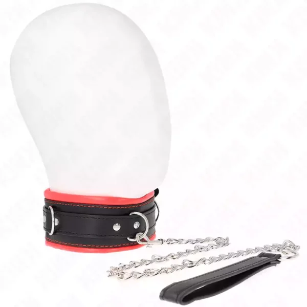 Kink – Collier lourd avec ceinture 65 cm modèle 3 réglable 36,5-50 cm – BDSM & fétichisme