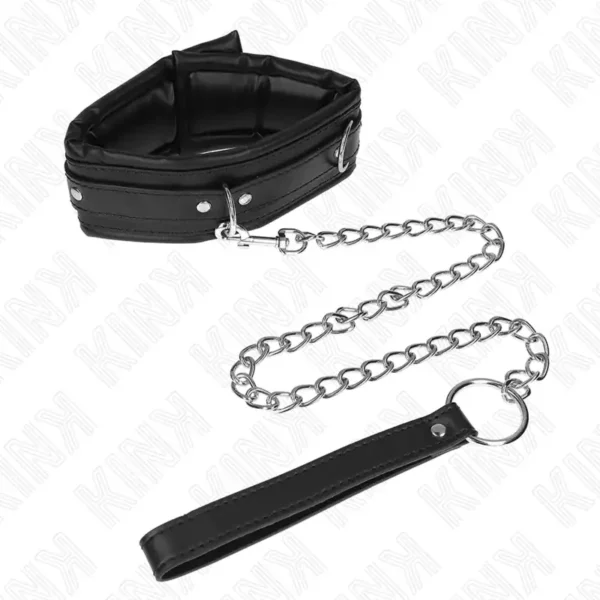 Kink – Collier lourd avec ceinture 65 cm modèle 4 réglable 36,5-50 cm – vue 2 – BDSM & fétichisme