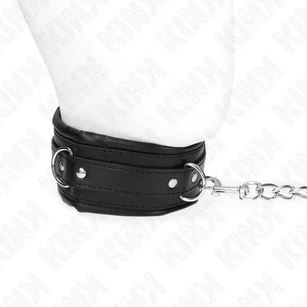Kink – Collier lourd avec ceinture 65 cm modèle 4 réglable 36,5-50 cm – vue 3 – BDSM & fétichisme
