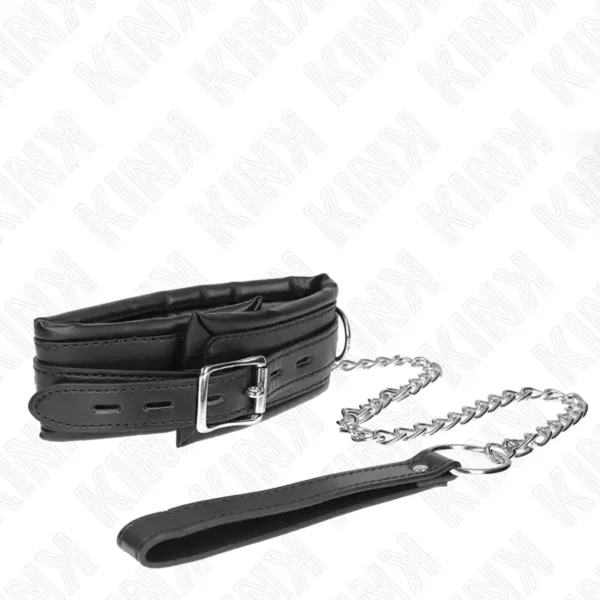 Kink – Collier lourd avec ceinture 65 cm modèle 4 réglable 36,5-50 cm – vue 4 – BDSM & fétichisme