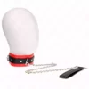 Kink – Collier modèle basic avec laisse 65 cm modèle 3 rouge 53 x 5 cm – BDSM & fétichisme