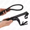 Kink – Fouet long serpent noir 210 cm – BDSM & fétichisme
