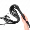 Kink – Fouet negro manche court long queue 70 cm – BDSM & fétichisme