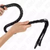 Kink – Fouet serpent avec anneau à main noir 65 cm – vue 3 – BDSM & fétichisme