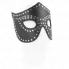 Kink – Masque en cuirette à rivets modèle 2 30 x 12 cm – BDSM & fétichisme