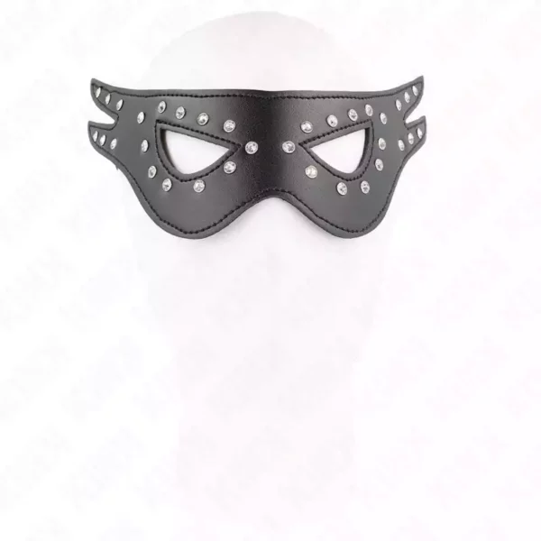 Kink – Masque sexy en cuirette modèle 2 27 x 13 cm – vue 3 Kink – Masque sexy en cuirette modèle 2 27 x 13 cm – vue 3 – BDSM & fétichisme