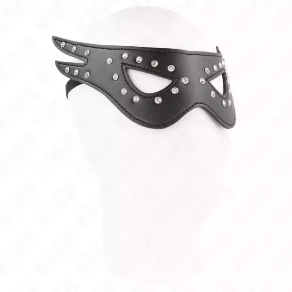 Kink – Masque sexy en cuirette modèle 2 27 x 13 cm Kink – Masque sexy en cuirette modèle 2 27 x 13 cm – BDSM & fétichisme