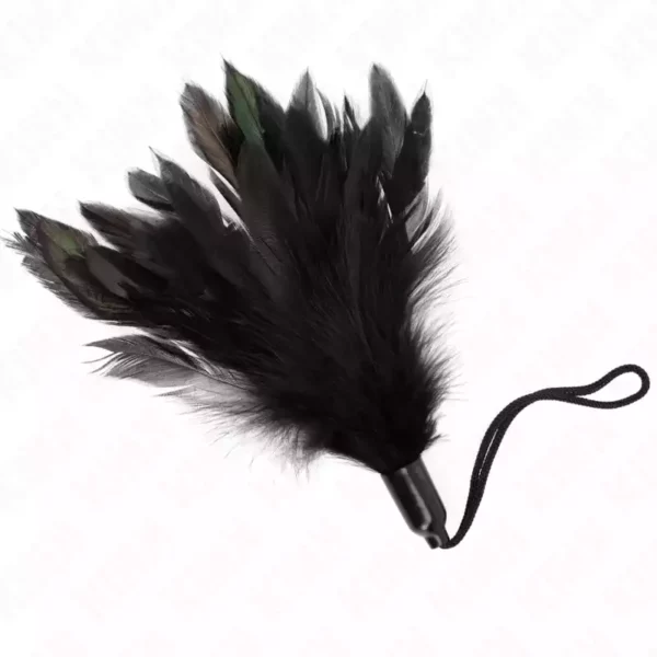 Kink – Plumes chacouillées avec manche corde base plastique 15 cm – vue 2 – BDSM & fétichisme