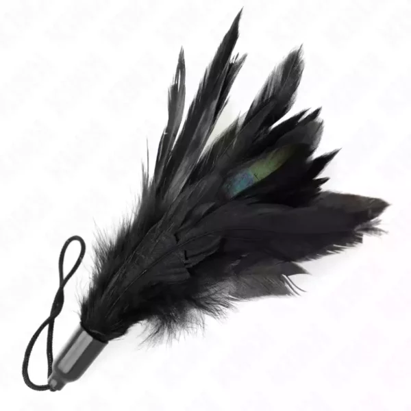 Kink – Plumes chacouillées avec manche corde base plastique 15 cm – vue 4 – BDSM & fétichisme