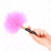 Kink – Plumes tickle en métal doré fuchsia 18 cm – BDSM & fétichisme