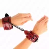 Kink – Poignets rouge foncé 23 x 5 cm – BDSM & fétichisme