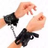 Kink – Retenues-poignets scandal détails dentelle noire 24,5 cm x 6,5 cm – BDSM & fétichisme