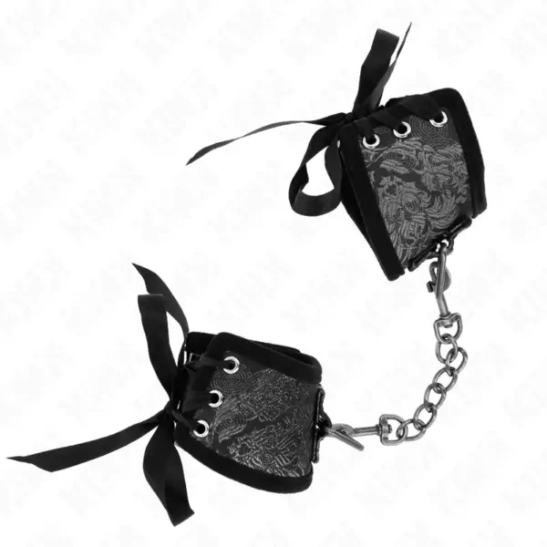 Kink – Retenues-poignets scandal détails dentelle noire 24,5 cm x 6,5 cm – vue 3 Kink – Retenues-poignets scandal détails dentelle noire 24,5 cm x 6,5 cm – vue 3 – BDSM & fétichisme