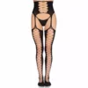 Leg Avenue – 1968 bas avec porte-jarretelles intégré noir – Lingerie sexy