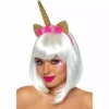 Leg Avenue – Bandeau de tête à fleurs de licorne or – Lingerie sexy