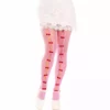Leg Avenue – Bas avec ouvertures coeur & noeuds – Lingerie sexy